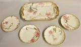 Haviland Platter and Four Plates