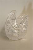 Glass Swan Candy Dish