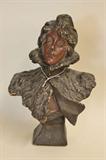 Painted Bust of a Woman, signed