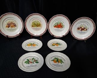 8 Gien France Les Gastronomiques De La Sante Plates