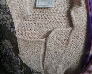 Chanel boutique sweater and scarves