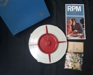 Vintage 1971 RPM game