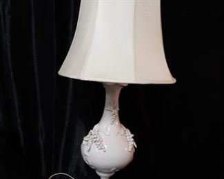 Vintage white porcelain lamp