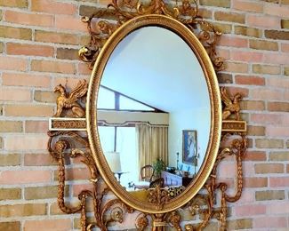 #13 - Adams Style Oval Gilt Mirror