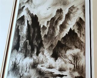 #20 - Gene Kloss Signed Limited Edition Etching Print
"Canyon Clearing from Thunderstorm" - limited edition 6/50. 