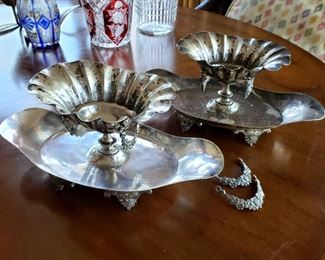 #27 - Pair of Sanborns Mexico Sterling Silver Communion Dishes