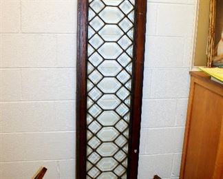 #54 - Antique Leaded Glass Window