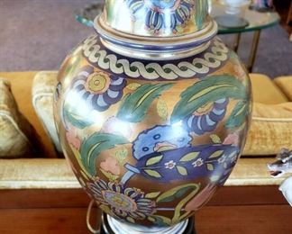 #60 - Vintage Marbro Ceramic Ginger Jar Lamp