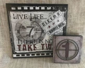 Movie Wall Art--Live Life Likes there No Take Two