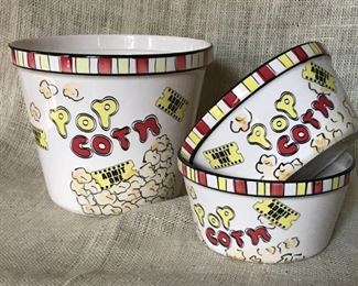 Ceramic Popcorn Bowls