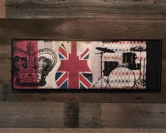 Large Piece Wall Decor--British Rock Montage