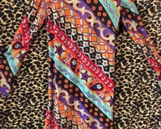 Unique Late 60s print dress