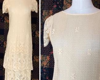 1920S handmade lace dress