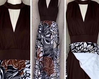 1960s Fred Perlberg Maxi -Slit to the hip with matching shorts