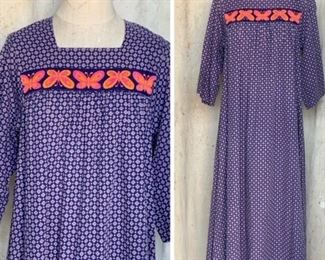 70s Caftan with Butterfly Embroidery