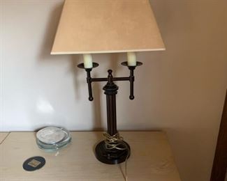 Antique bronze lamp