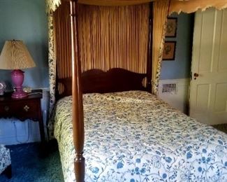 Antique 4 poster canopy full size bed
