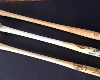 Signed bats— Stan Musial, Ted Williams, Pee Wee Reese