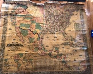 1857 Monk’ Map of North America