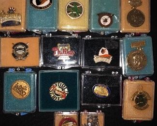 A sample of World Series press pins