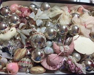 Vintage holiday ornaments.
