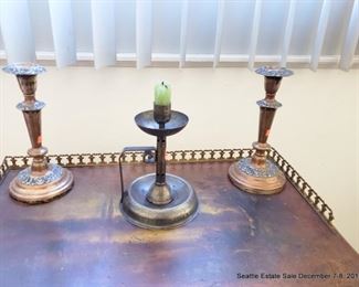 Assorted candlesticks