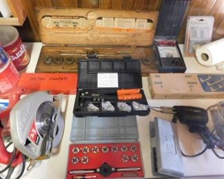 Skil saw and Tap and die sets