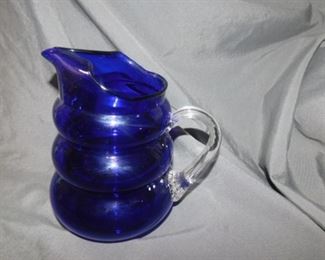 Blue Glass pitcher