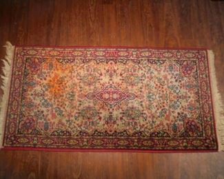 Hand Woven Oriental runner rug  4x2