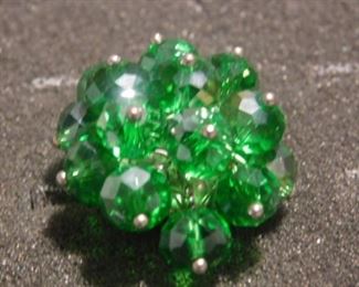 Green glass ring