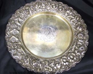  “Stieff” Sterling 10” Plate approximately 12.62 ozt

Auction Estimate $100-$200 – Located Glassware 