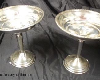  PAIR of Sterling Compotes

Auction Estimate $50-$100 – Located Glassware 