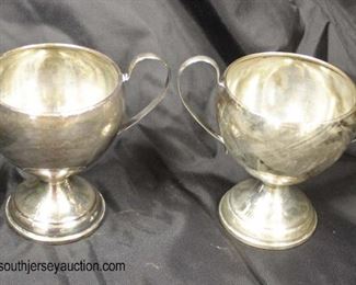  Sterling Sugar Bowl and Creamer

Auction Estimate $40-$80 – Located Glassware 