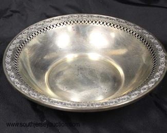  Sterling 6” Filigree Bowl approximately 2.08 ozt

Auction Estimate $40-$80 – Located Glassware

  