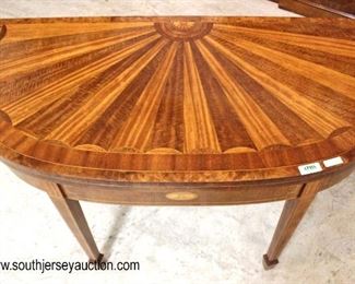  SUPER CLEAN Mahogany Inlaid “Baker Furniture Charleston Collection” Oversized Flip Top Game Table with Sunburst 2 Tone Top

Auction Estimate $1000-$2000 – Located Inside 