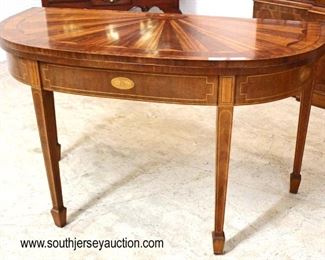  SUPER CLEAN Mahogany Inlaid “Baker Furniture Charleston Collection” Oversized Flip Top Game Table with Sunburst 2 Tone Top

Auction Estimate $1000-$2000 – Located Inside 