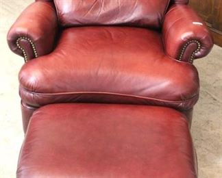 — QUALITY —
“Hancock and Moore” Leather in the Burgundy Recliner Chair and Ottoman
Auction Estimate $600-$1200 – Located Inside