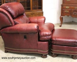  — QUALITY —

“Hancock and Moore” Leather in the Burgundy Recliner Chair and Ottoman

Auction Estimate $600-$1200 – Located Inside 
