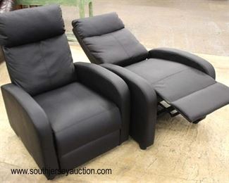  PAIR of Like New Modern Design Black Leather Recliners

Auction Estimate $300-$600 – Located Inside 