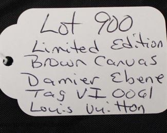  Authentic “Louis Vuitton” Limited Edition Brown Canvas Damier Ebene VI 0061 Purse

Auction Estimate $800-$1500 – Located Glassware 