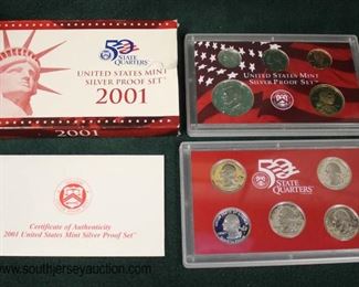 50 State Quarters United States Mint Silver Proof Set 2001
Auction Estimate $10-$30 – Located Glassware
