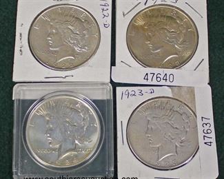  Selection of Silver Peace Dollars

Auction Estimate $20-$50 each – Located Glassware 