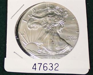 United States 2019 Silver American Eagle Dollar
Auction Estimate $20-$50 – Located Glassware