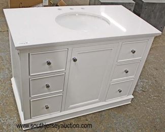 NEW 42” Marble Top White 6 Drawer 1 Door Bathroom Vanity with Hardware
Auction Estimate $200-$400 – Located Inside