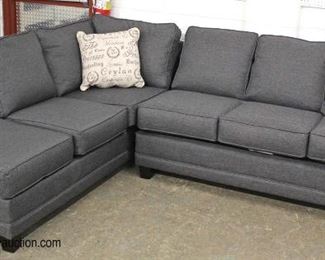  NEW Contemporary Grey Upholstered 2 Section Sofa Chaise with Decorator Pillows

Auction Estimate $300-$600 – Located Inside

  