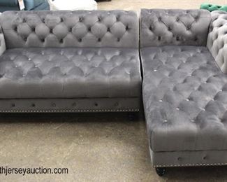  NEW 2 Section Grey Velour Button Tufted Sofa Chaise

Auction Estimate $300-$600 – Located Inside 