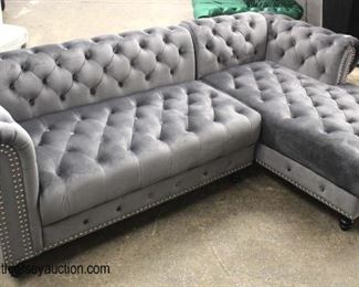  NEW 2 Section Grey Velour Button Tufted Sofa Chaise

Auction Estimate $300-$600 – Located Inside 