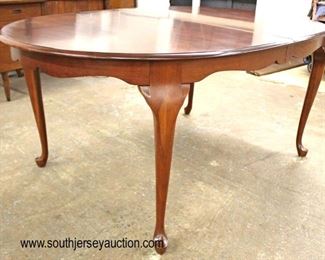 BEAUTIFUL Solid Cherry “Pennsylvania House Furniture” Queen Anne Dining Room Set with 8 Chairs and Table has 3 Skirted Leaves
Auction Estimate $300-$600 – Located Inside