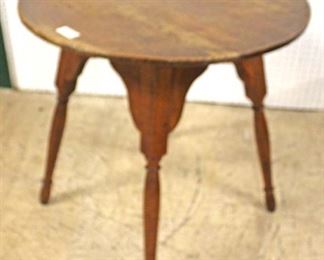  ANTIQUE Tiger Maple Round Pegged Lamp Table in Original Found Condition

Auction Estimate $100-$200 – Located Inside 