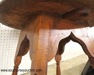  ANTIQUE Tiger Maple Round Pegged Lamp Table in Original Found Condition

Auction Estimate $100-$200 – Located Inside 